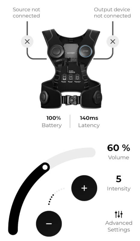 immersive Woojer Vest 4 haptic sound feel experience amplified TRX2 feedback virtual.jpg